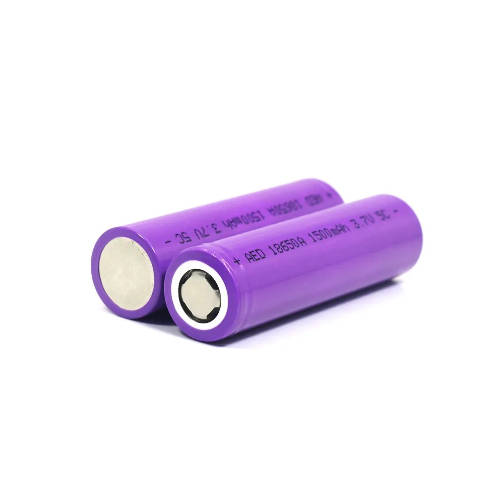 AERDU 18650 Rechargeable Lithium Battery 3.7V 1500mAh 5C 4.2V For Flashlight Battery Pack Replace electric Tool Device B