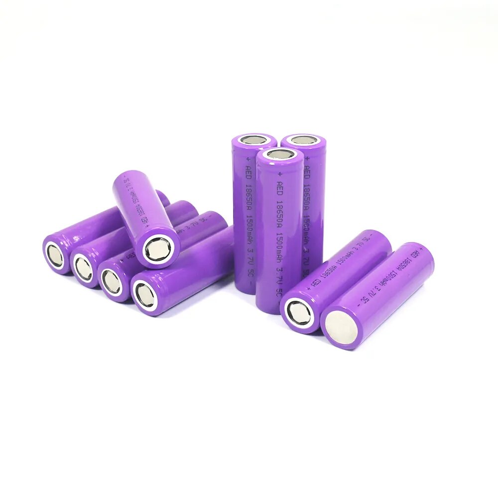 AERDU 18650 Rechargeable Lithium Battery 3.7V 1500mAh 5C 4.2V For Flashlight Battery Pack Replace electric Tool Device B
