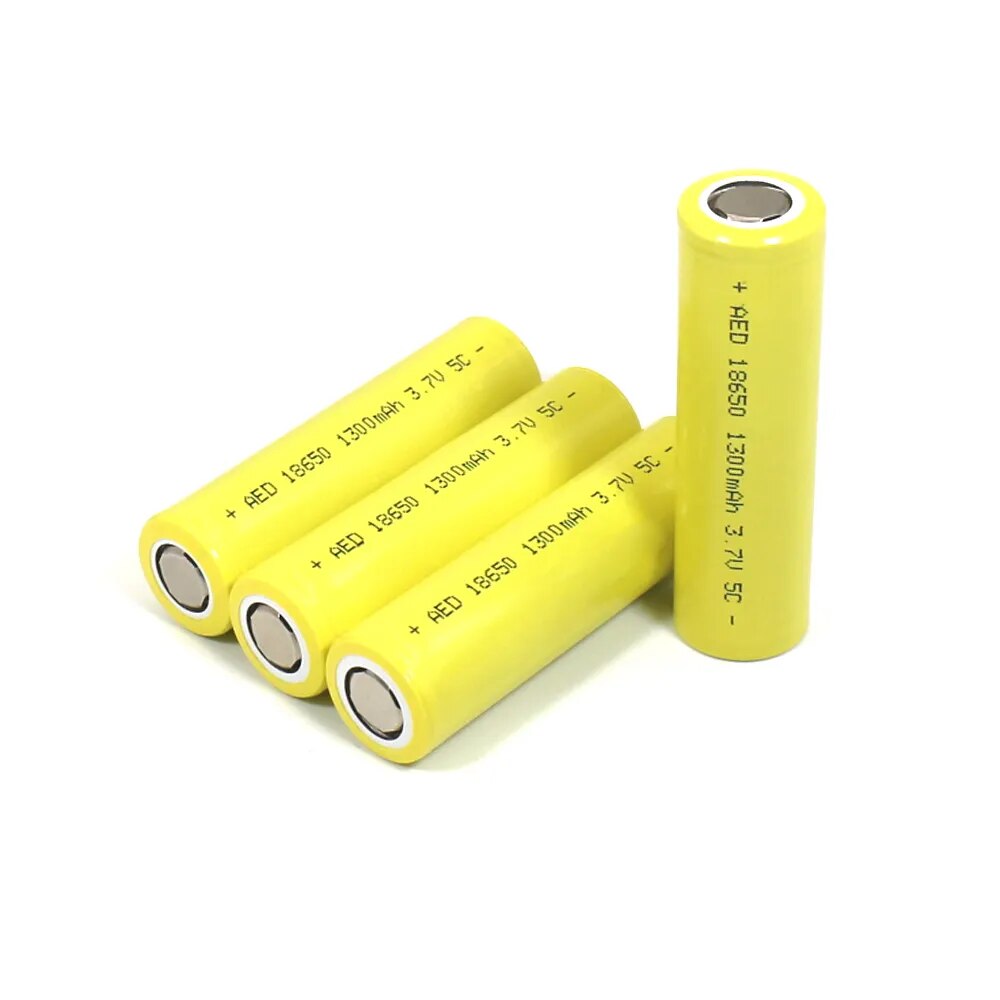 AERDU 18650 Rechargeable Lithium Battery 3.7V 1300mAh 5C 4.2V Brand New For Power Tool Equipment Battery Replacement BatteryPack