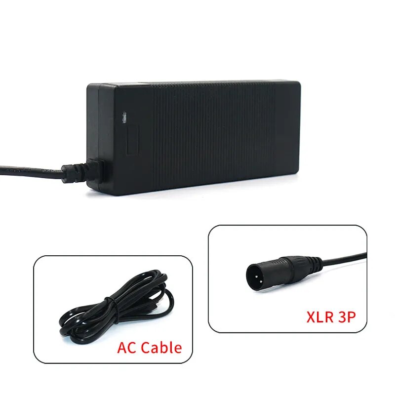 AERDU 58.8V 2A electric bike Charger XLR 3P For 14S 52V lithium Battery e-bike Charger High quality Strong with cooling fan