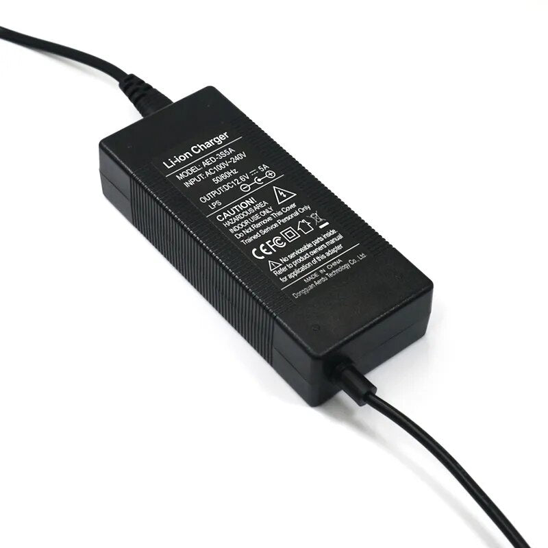 AERDU 3S 12.6V 5A charger 10.8V 3A 18650 Charger 100-240V Input Lithium Li-ion Charger For 10.8V Electric Bike wo-wheel Vehicle