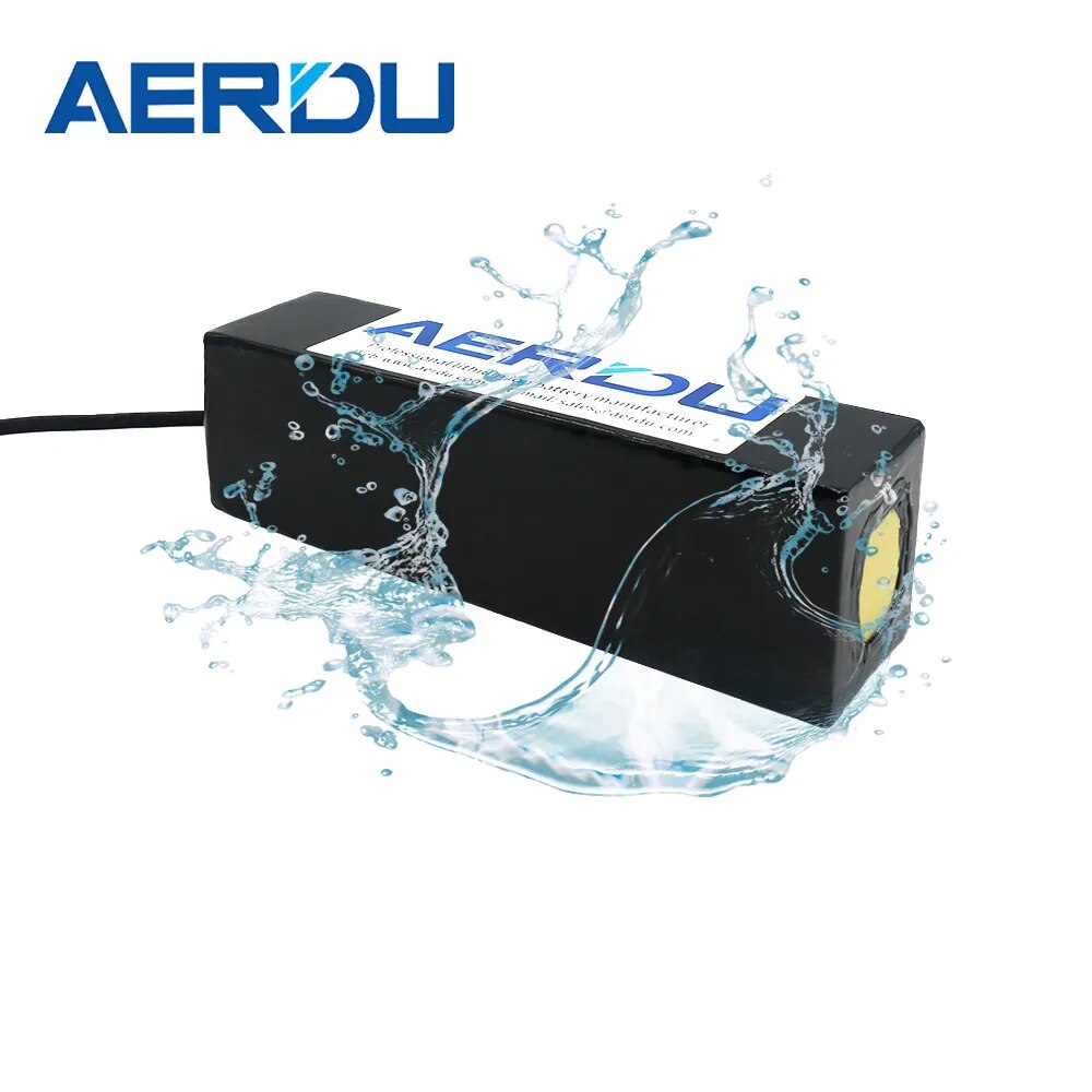 AERDU 48V 54.6V 30Ah 1440Wh 21700 New Lithium Battery Pack for Electroc Bicyle Ebike Scoote Heelchair Golf Cart With 30A BMS 50E