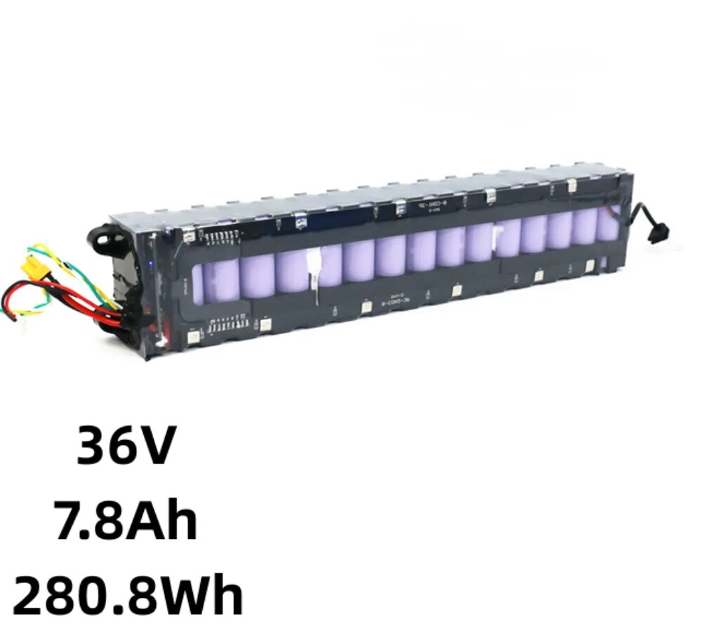 AERDU 36V 42V Electric Scooter Battery 6Ah 7.8Ah 9.6Ah 10.5Ah 18650 Lithium Battery Pack For Bicycle Bike With BMS 15A MH1 35E