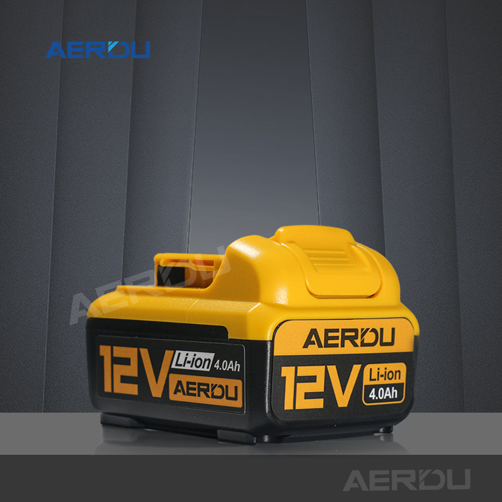 For Dewalt 12V 6-Cell 4.0A Battery – Long-Runtime for Impact Drivers/Trim Routers, Worldwide Use