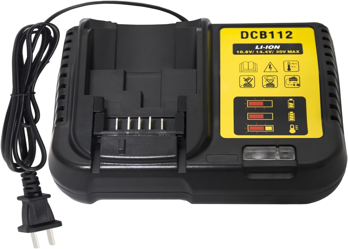 DCB112 Charger for DEWALT 12V-20V Lithium-Ion Battery DCB200 DCB205 DCB206 Drill EU