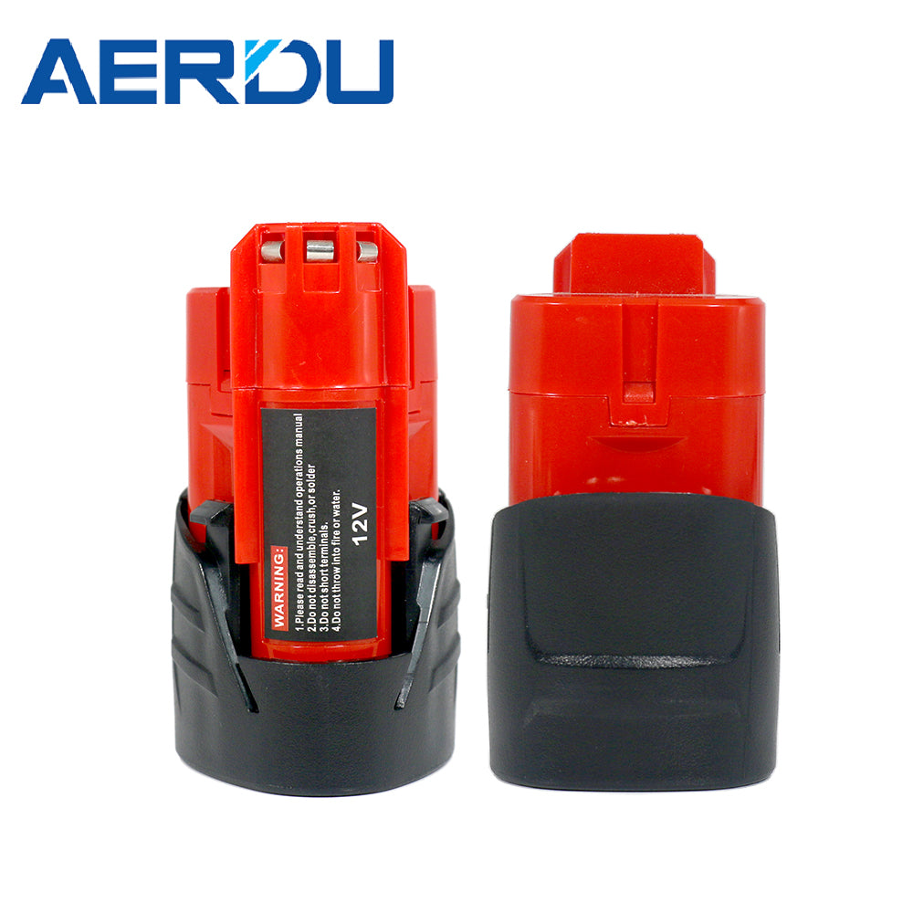 For Milwaukee M12 12-volts litiumion-XC høyytelses 2,5 Ah batteripakke