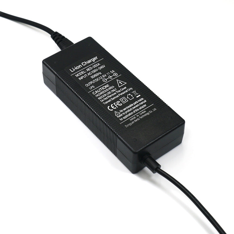 12.6V 5A Power Adapter Charger 5.5mm DC for Li-ion Lithium Battery EU/US/AU/UK 100-240V,Charging Accessory,Lithium Battery Charger