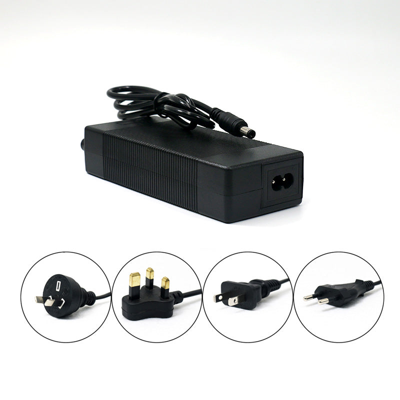 21V 2A strømadapterlader 5,5 mm DC for litiumionbatteri EU/US/AU/UK 100–240V, ladetilbehør, litiumbatterilader
