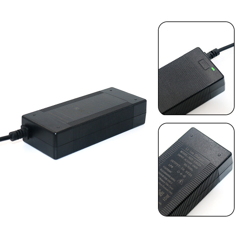 58.8V 2A Power Adapter Charger XLR 3P for Li-ion Lithium Battery EU/US/AU/UK 100-240V,Charging Accessory,Lithium Battery Charger