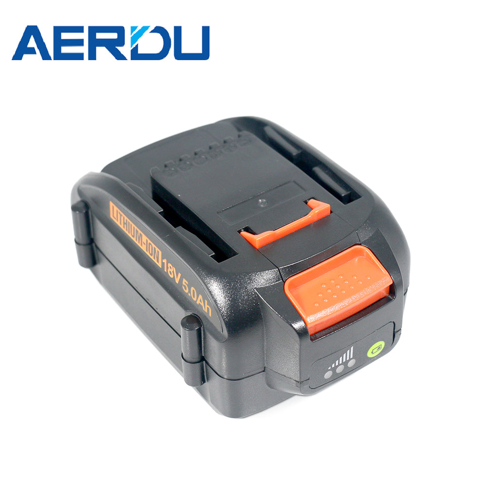 MAX 18V For Worx WA3512 18V 6,0 Ah høykapasitetsbatteri med indikator