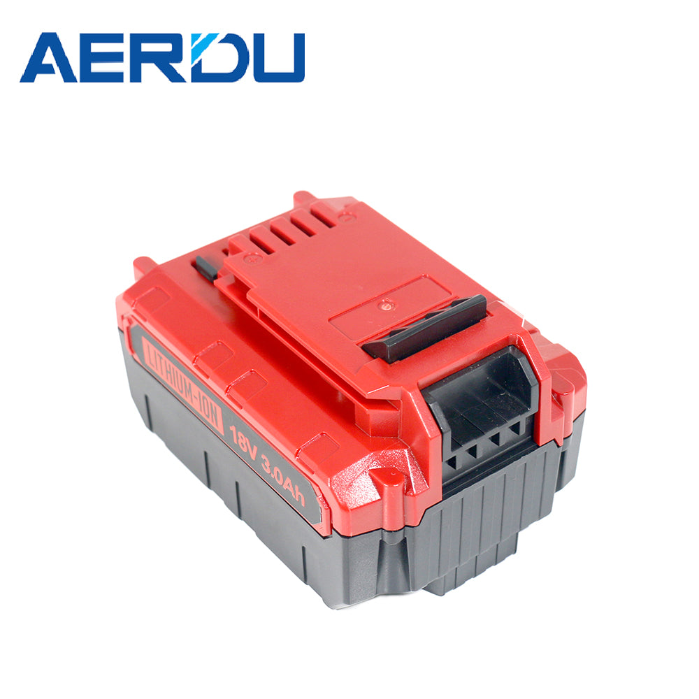 For PORTER CABLE 18-volts maks. 3,0 ampere litiumionbatteri (PCC685L)
