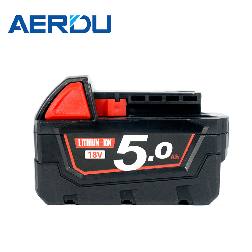 for Milwaukee M18 18V Lithium XC 5.0AH batteri med utvidet kapasitet 48-11-1850