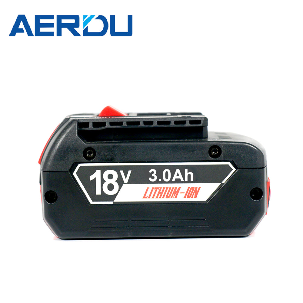 For Bosch 18V litium-ion 3 Ah høyeffektsbatteri