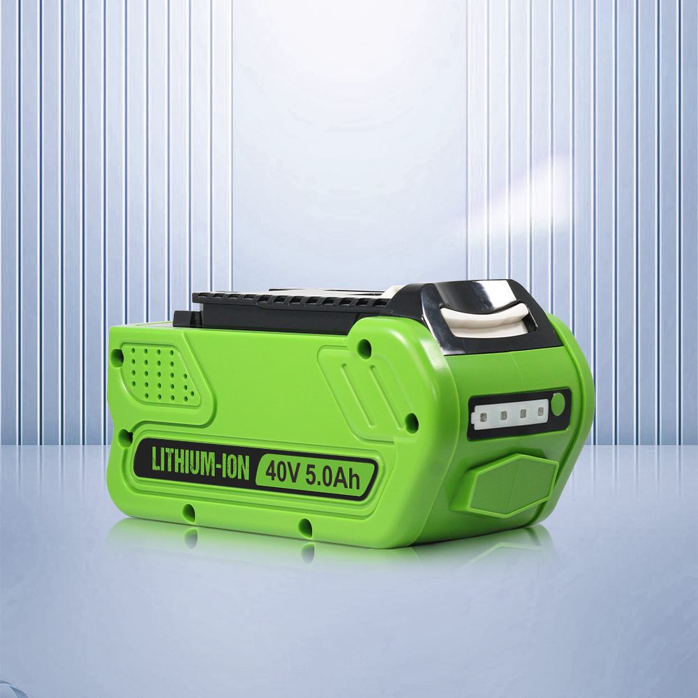 5.0Ah Lithium Battery For GreenWorks 40V 20-Cell 5.0A Battery – High-Performance for G-MAX Lawn Mowers/Grinders 29462 29482 29252 29472