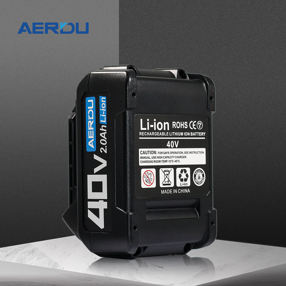 For Makita 10-Cell 40V 2.0A Battery – Long-Runtime Replacement for Makita 40V Tools, Worldwide Compatibility