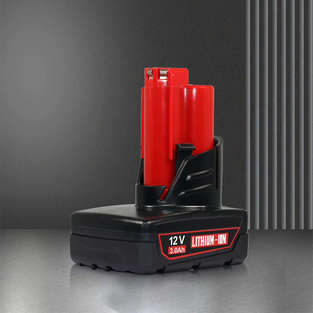 For Milwaukee 12V 6-Cell 3.0A Battery – Compatible with M12 Compact Drills/Impact Drivers, Global Use