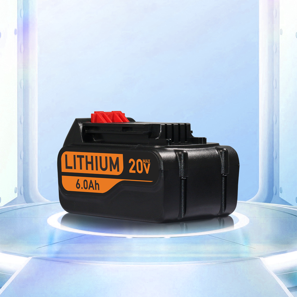 20V Lithium LBXR20 6.0Ah For Black and Decker 20V Max Lithium Battery LBXR20 LB2X4020 LBXR2520 LBXR2020 LBX20 LB2X3020-OPE 20V Tools LST201 LSTE523 LSTE525