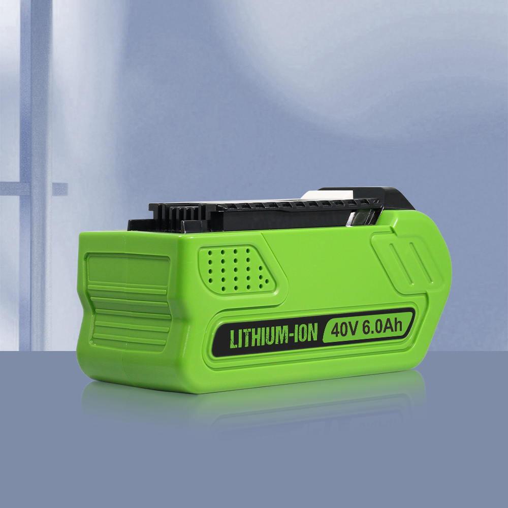 40V 6.0Ah Battery Replacement for GreenWorks 40V Battery 29472 29462 29252 20202 22262 25312 25322 20642 22272 27062 21242 G-Max Cordless Power Tools