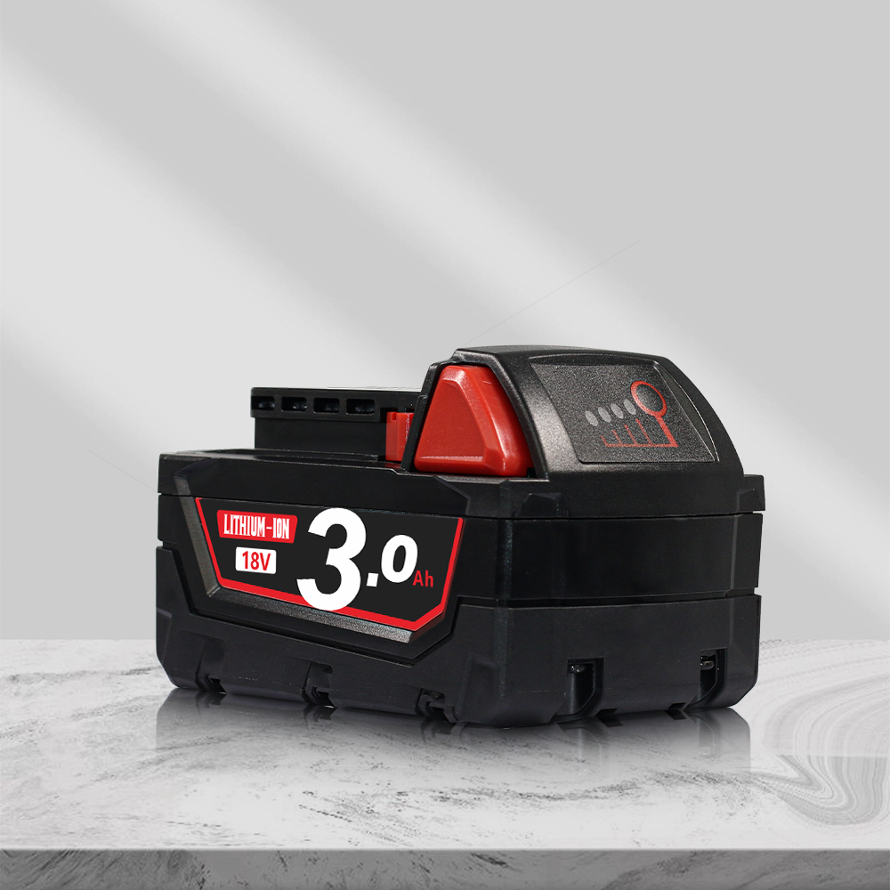 For Milwaukee 18V 3.0A Battery – Compatible with M18 Drills/Impact Drivers, Global Use