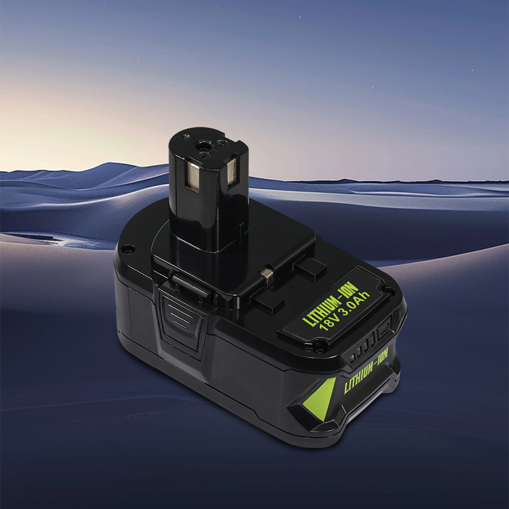 For Ryobi 18V 3.0A Type-C Battery – Compatible with ONE+ Drills/Phones, Global Use P102 P103 P104 P105 P107 P108 P109 P122 for 18-Volt Power Tool