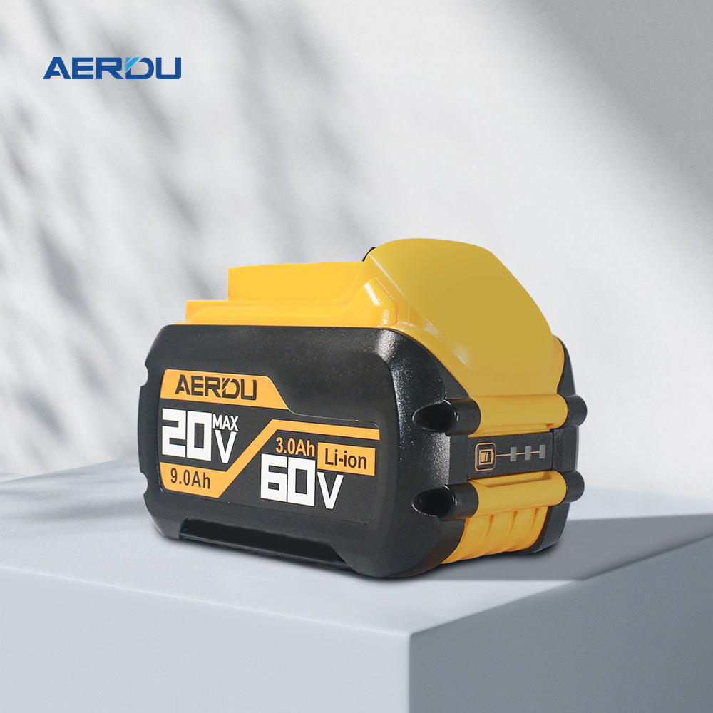 For Dewalt 20V-60V 9.0A-3.0A Battery – Max Power for Concrete Drills/Mixers, Worldwide Use