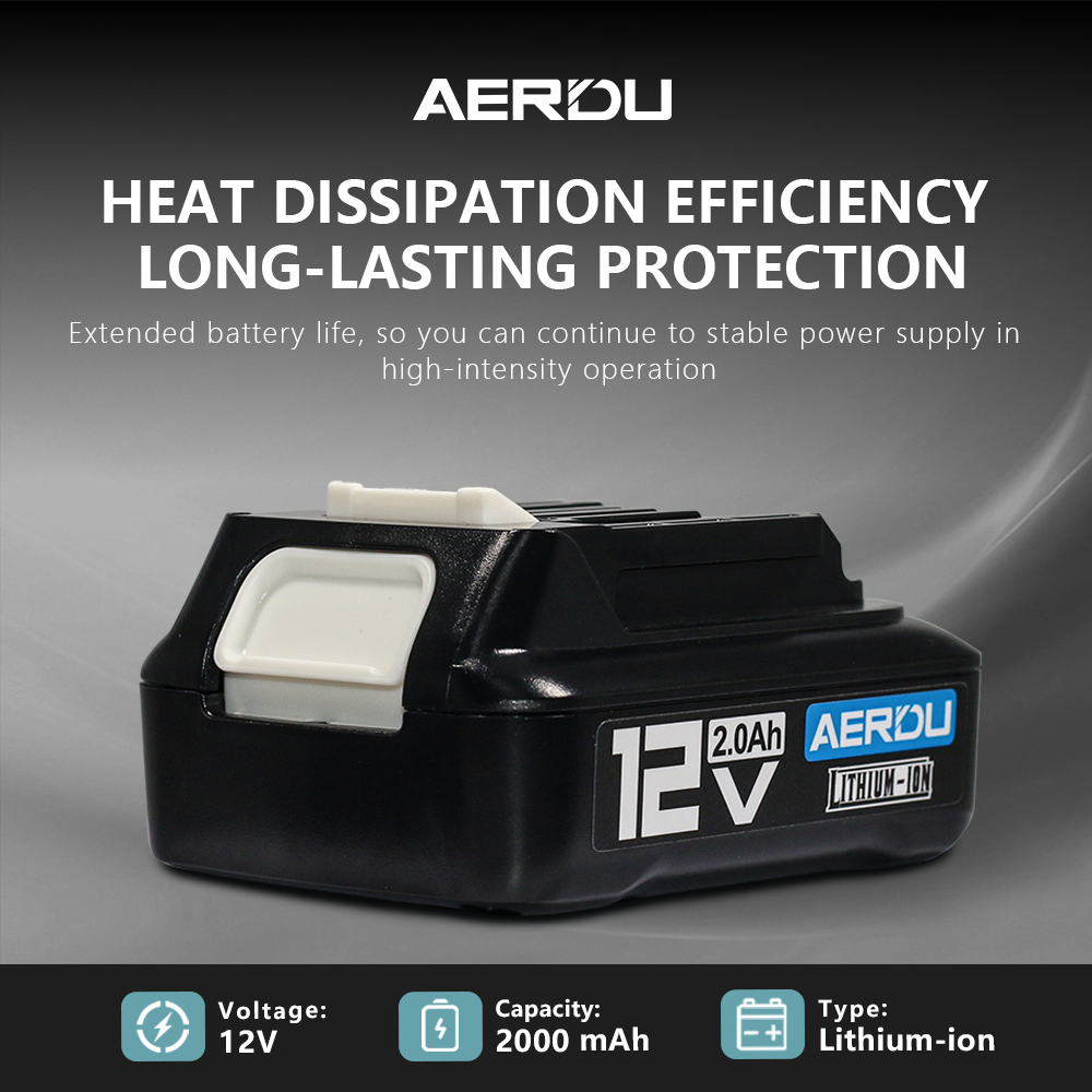 12V For Makita BL1020B Compact Lithium-Ion 2.0Ah Battery