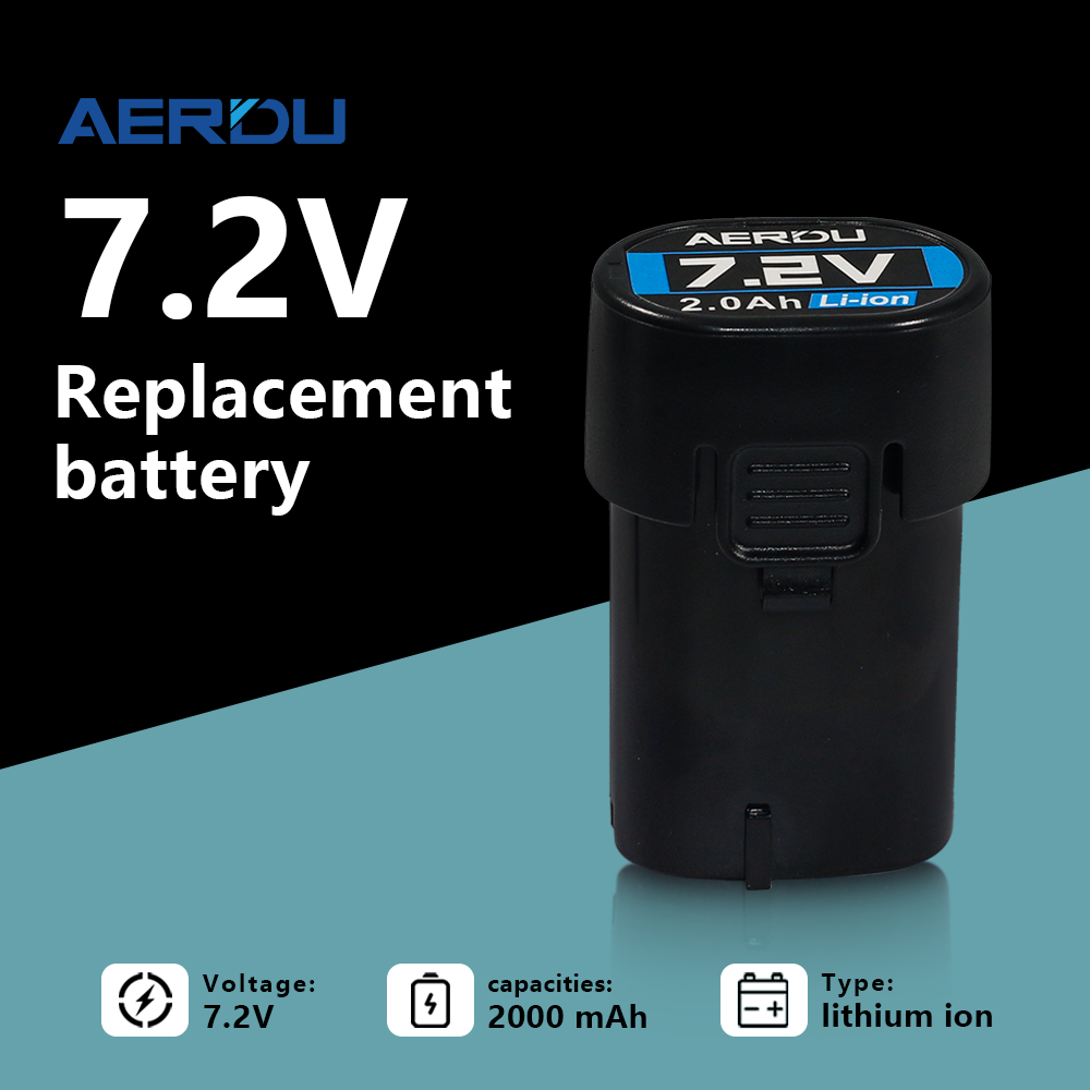For Makita 7.2V 2.0Ah Lithium-Ion Battery Replacement for Power Tools