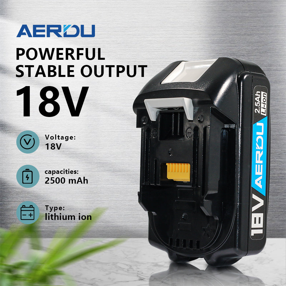 BL1815 Battery 18V 2500mAh Li-ion black Replacement for Makita BL1830 BL1860 BL1850 BL1840