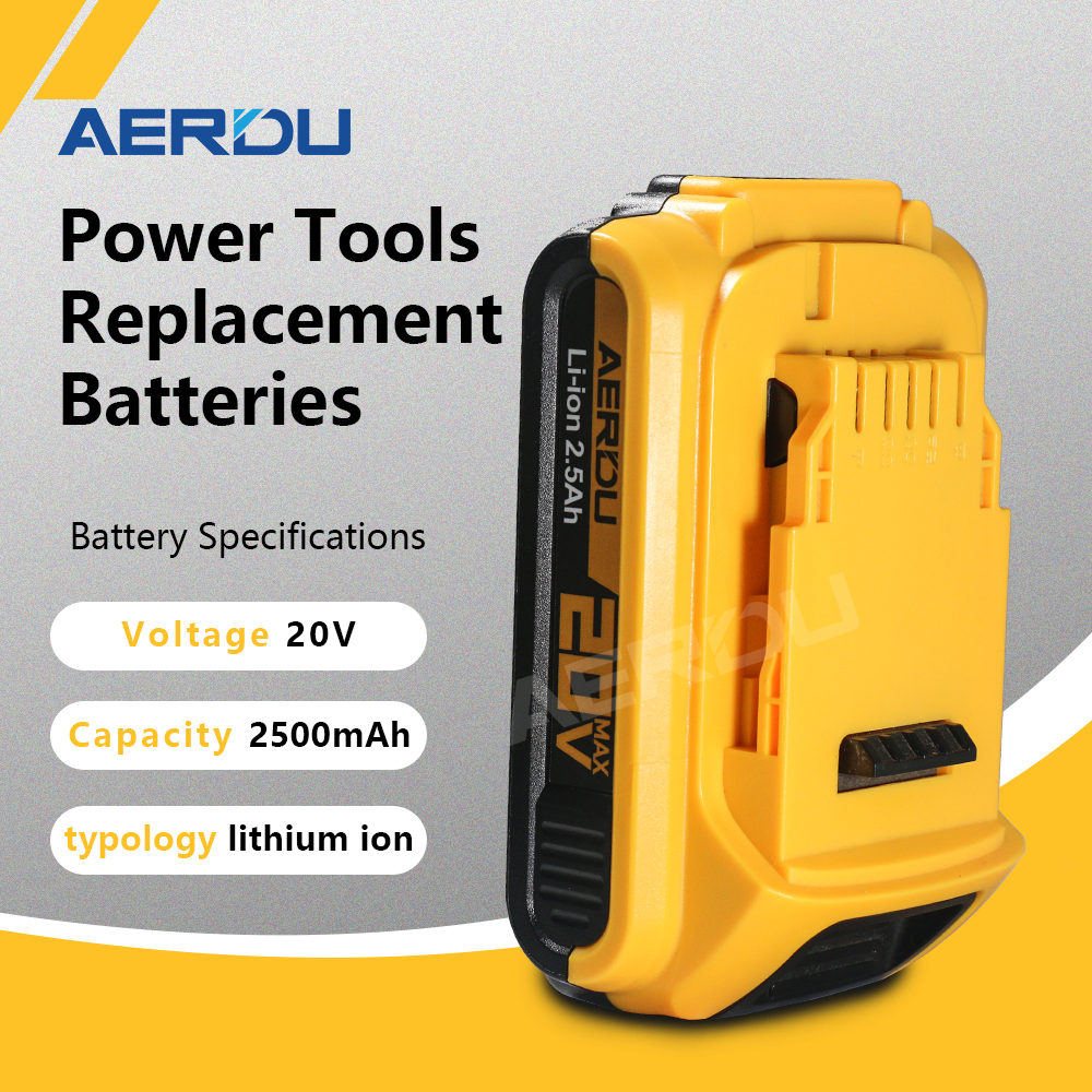 For Dewalt DCB201 20V 2.5 An LITHIUM Battery Pack DCB207 DCB203