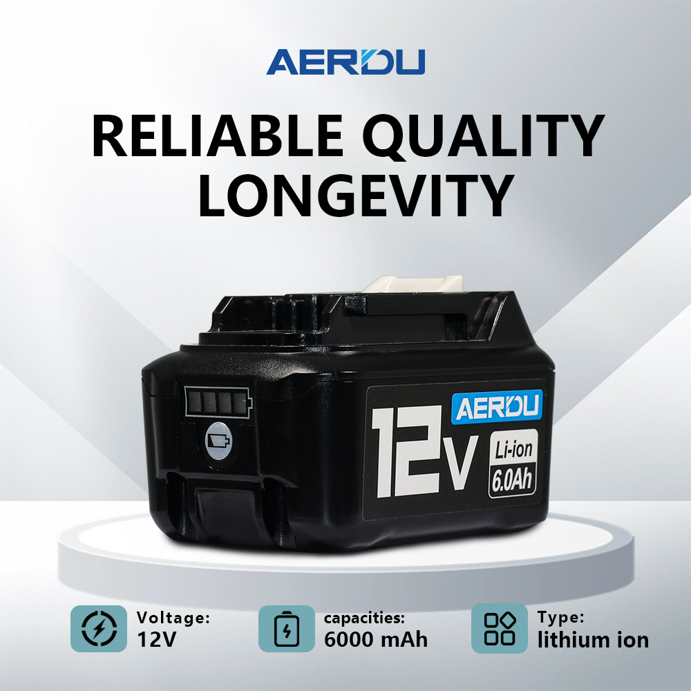 for Makita 12V 6.0Ah MAX Battery BL1041B BL1040 BL1021 BL1020B BL1015 Li-Ion