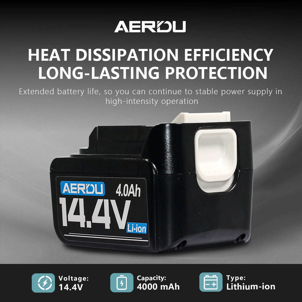 For Makita 14.4V 4.0Ah 8-Cell Battery | High-Performance Replacement for Power Tools