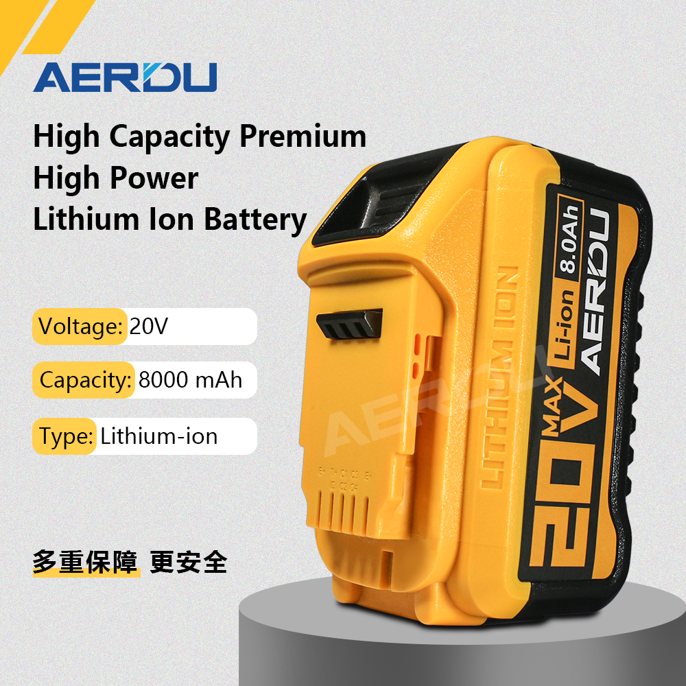 For Dewalt High Output 20V Battery 8.0Ah | Extreme Runtime