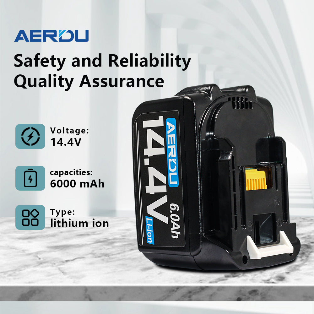 For Makita 14.4V 6.0Ah 8-Cell Battery | High-Performance Replacement for Power Tools