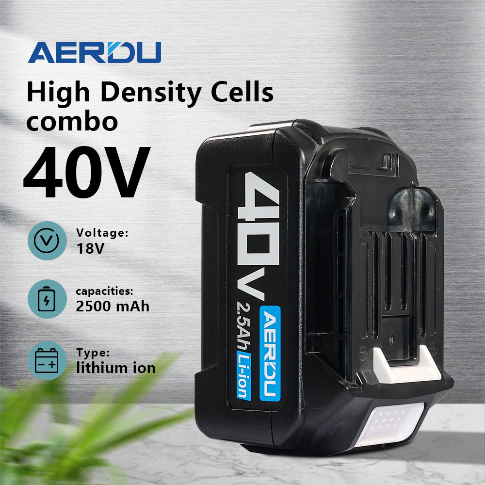 For Makita 10-Cell 40V 2.5A Battery – High-Performance Power for Makita 40V Tools, Global Voltage