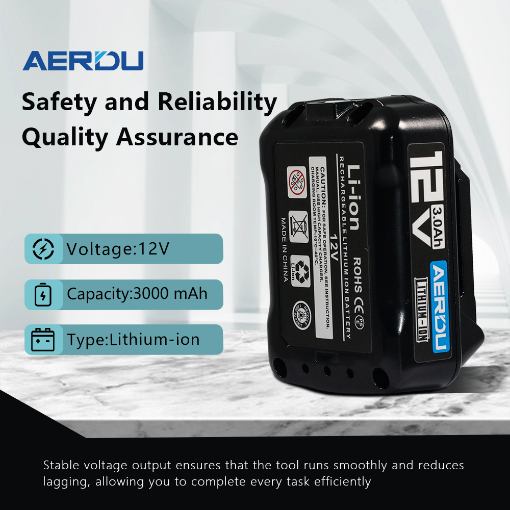 3.0Ah 12 Volt BL1830B Battery Replacement for Makita 18V Battery Lithium ion BL1041B (BL1021B) BL1021B BL1015 BL1016 BL1020B with LED Indicator