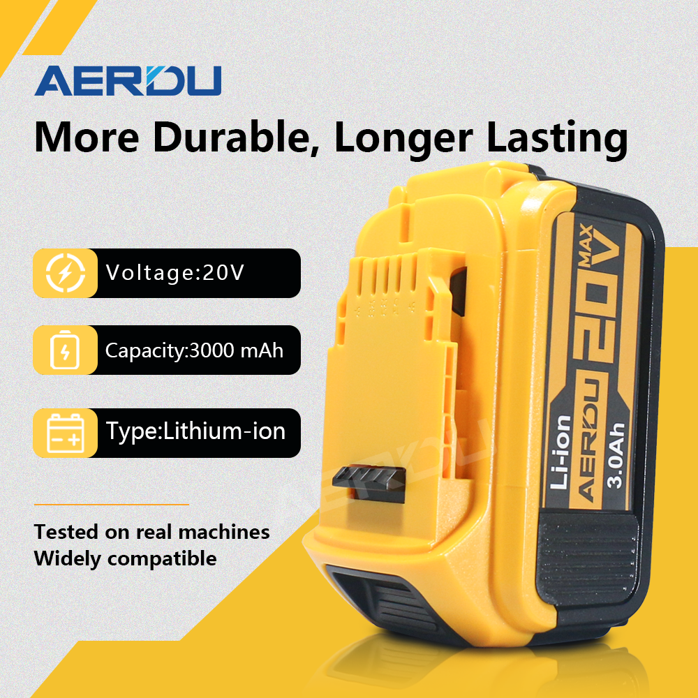 For DeWalt 20V Max 3.0AH Lithium Ion Battery DCB206 DCB205 | Fast Charging Station