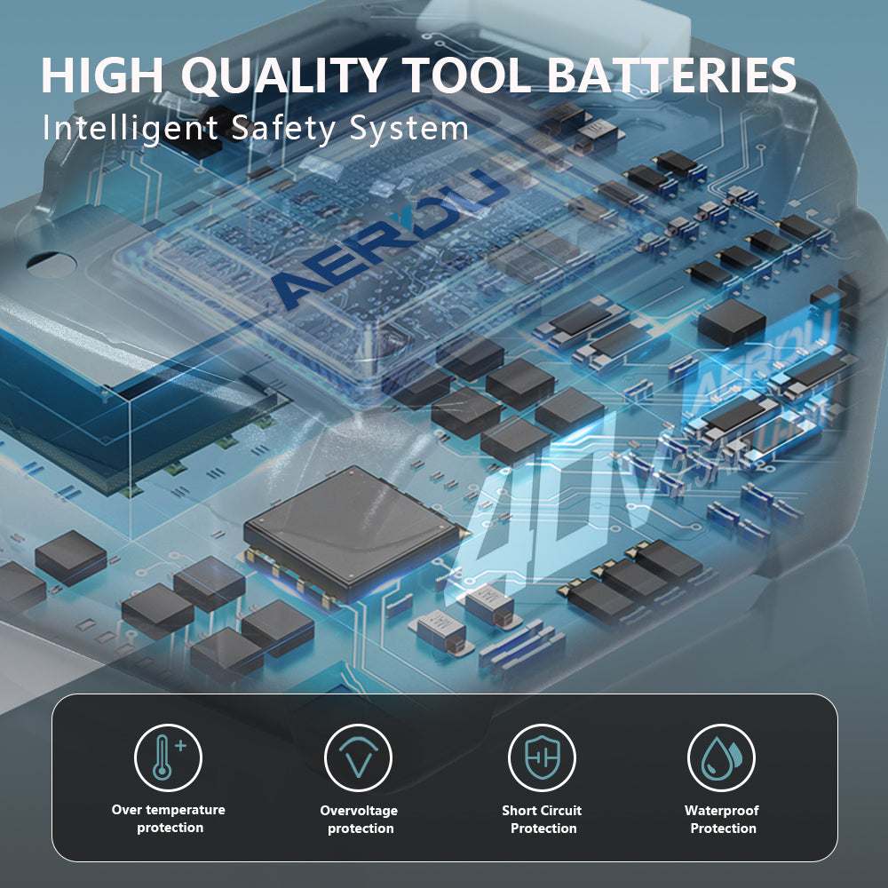 For Makita 10-Cell 40V 2.5A Battery – High-Performance Power for Makita 40V Tools, Global Voltage