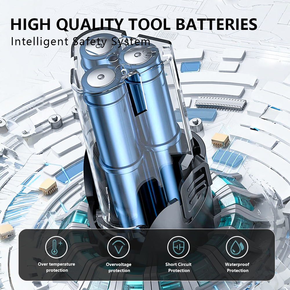 For Makita 12V 2.5Ah Lithium-Ion Battery | 3-Cell Replacement for Power Tools