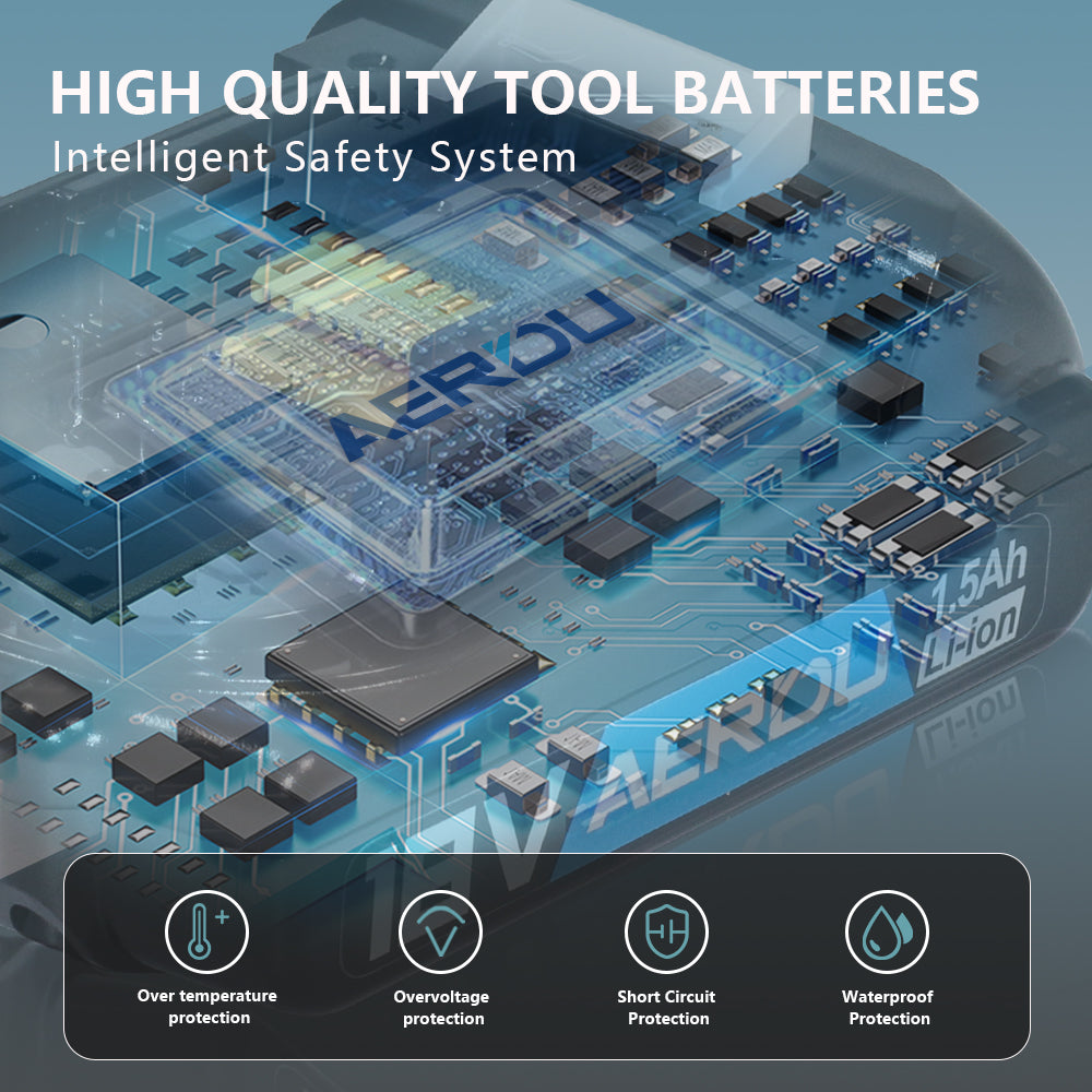 Li-ion Battery 18V 1500mAH for Makita BL1815 BL1830 BL1835 BL1840 LXT400