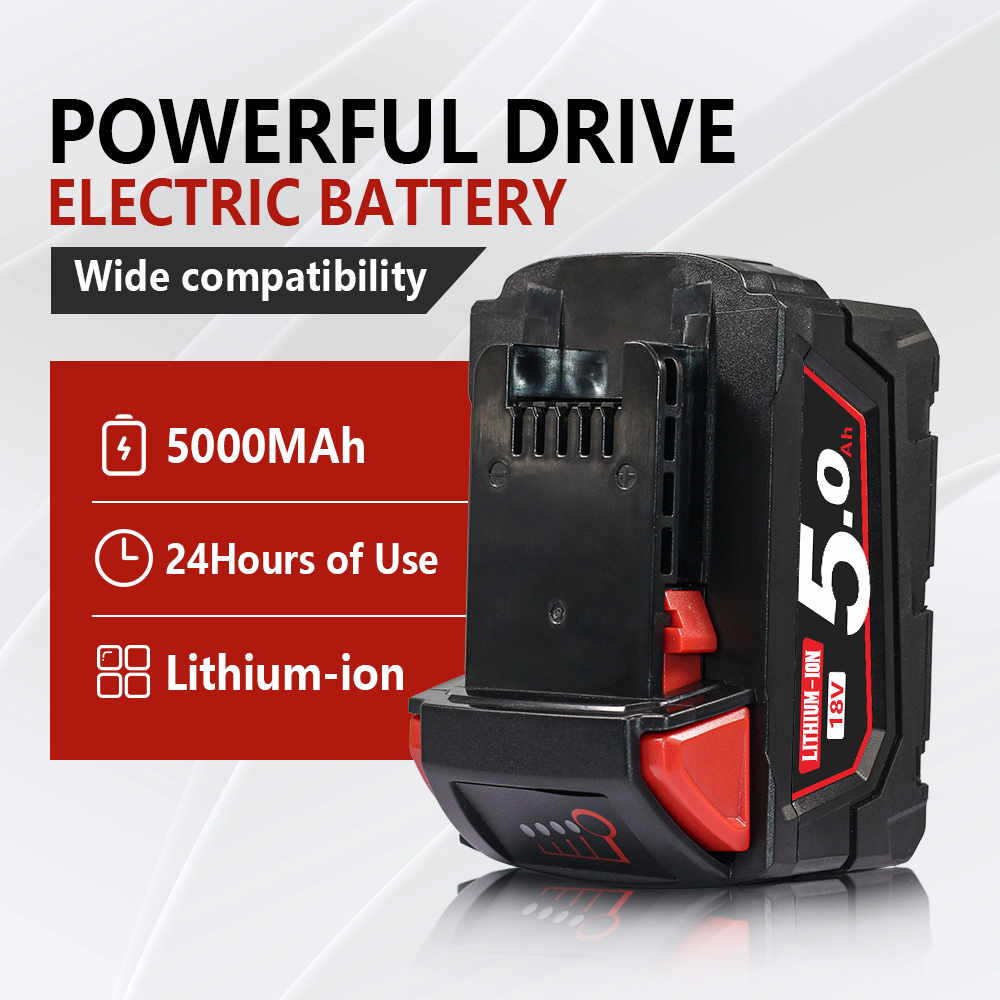 For Milwaukee M18 18V Lithium XC 5.0AH Extended Capacity Battery 48-11-1850