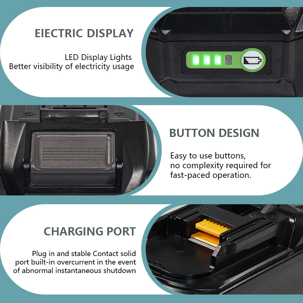 18V 6000mAh Replace battery for Makita BL1860B BL1830B Power Tools Li-ion Batteries