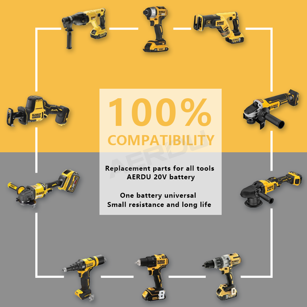 For Dewalt DCB201 20V 2.5 An LITHIUM Battery Pack DCB207 DCB203