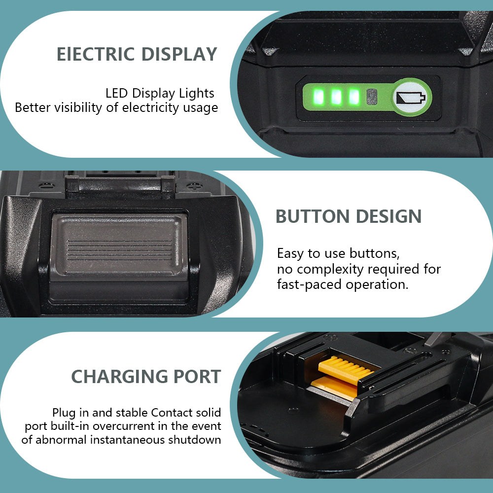 For Makita 21700 18V Lithium‑Ion 10.0Ah Battery