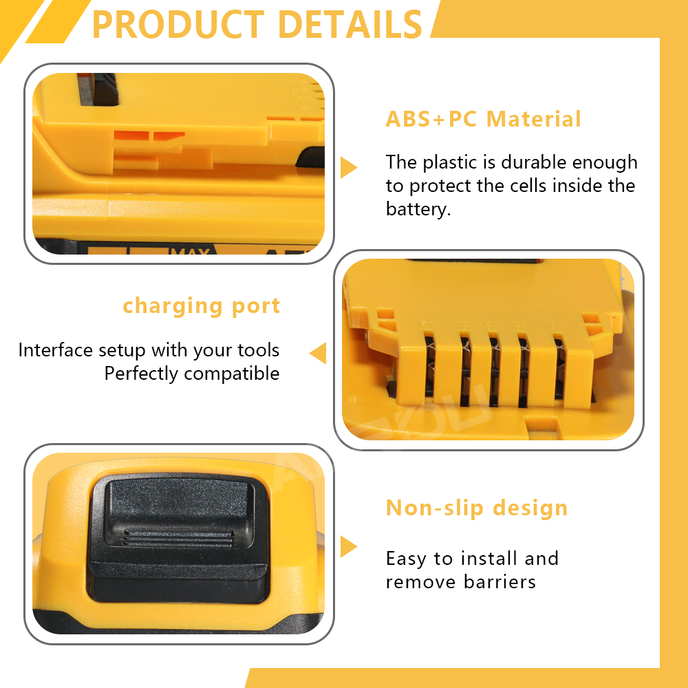 For DeWalt 20V Max 3.0AH Lithium Ion Battery DCB206 DCB205 | Fast Charging Station