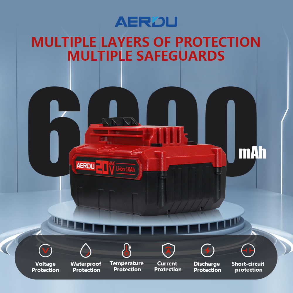 6.0Ah 18 Volt Max Replacement Battery for Porter Cable PCC685L PCC680L Power Tools