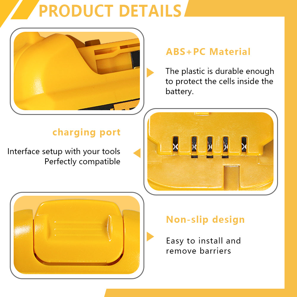 Cost - Effective Replacement Solution for Dewalt 12V Battery, 2.0Ah Large Capacity for Stable Power Supply