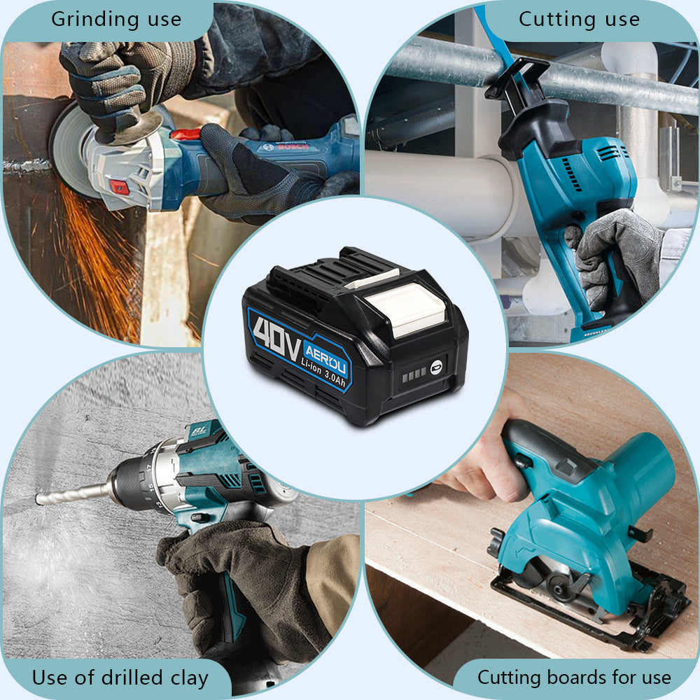 For Makita BL4030 40V Max 3 Ah Lithium-Ion Battery 21700