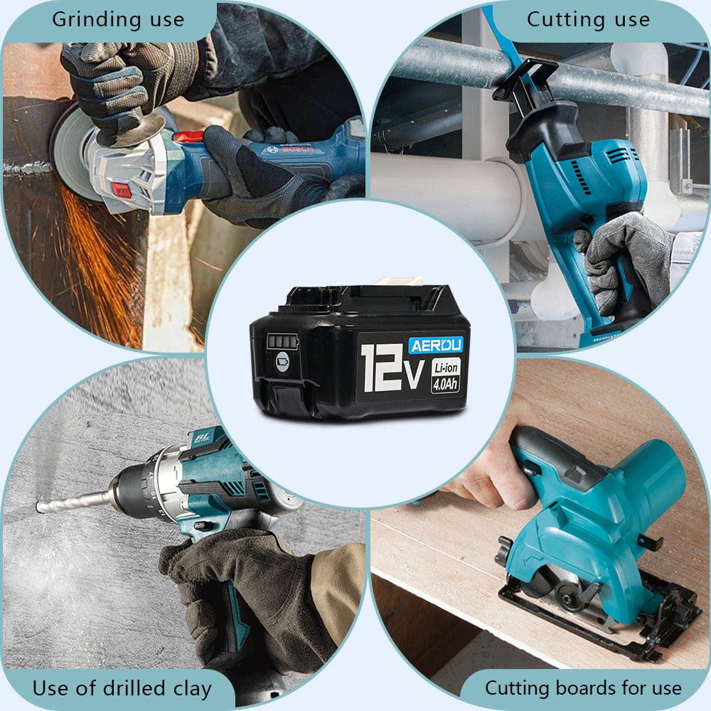 12V Battery for MAKITA 4.0AH BL1041 BL1021B BL1041B FD05 Cordless Tools