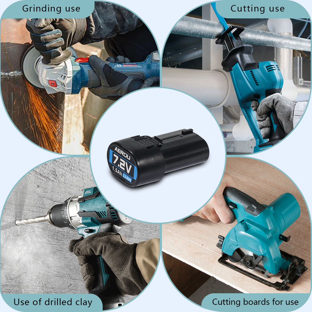 7.2V 1.5Ah Replacement Battery for Makita Cordless Tools – Full Compatibility