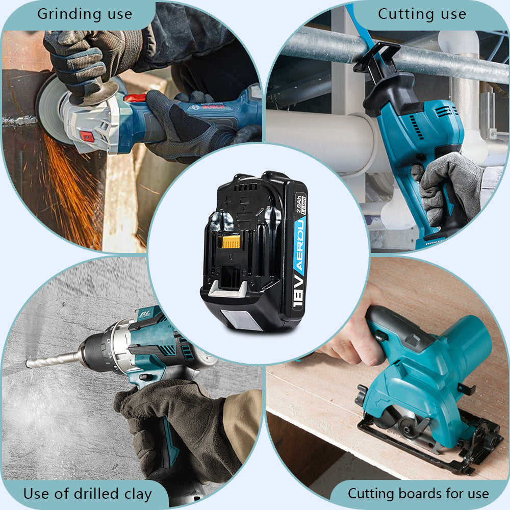 18 Volt For Makita BL1820B 18V Compact Lithium-Ion 2.0Ah Battery Pack